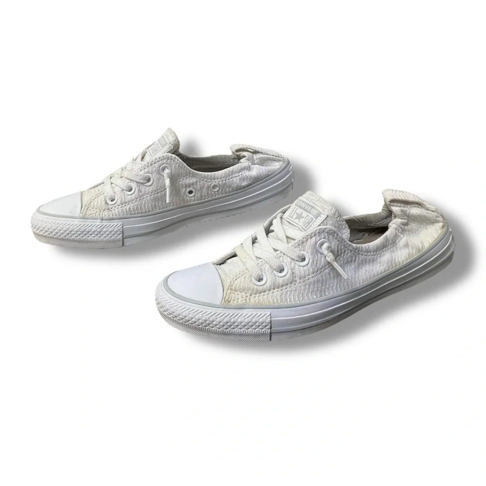 👟 Converse All Star White Slip-On Sneakers Women’s 7 - Picture 1 of 8